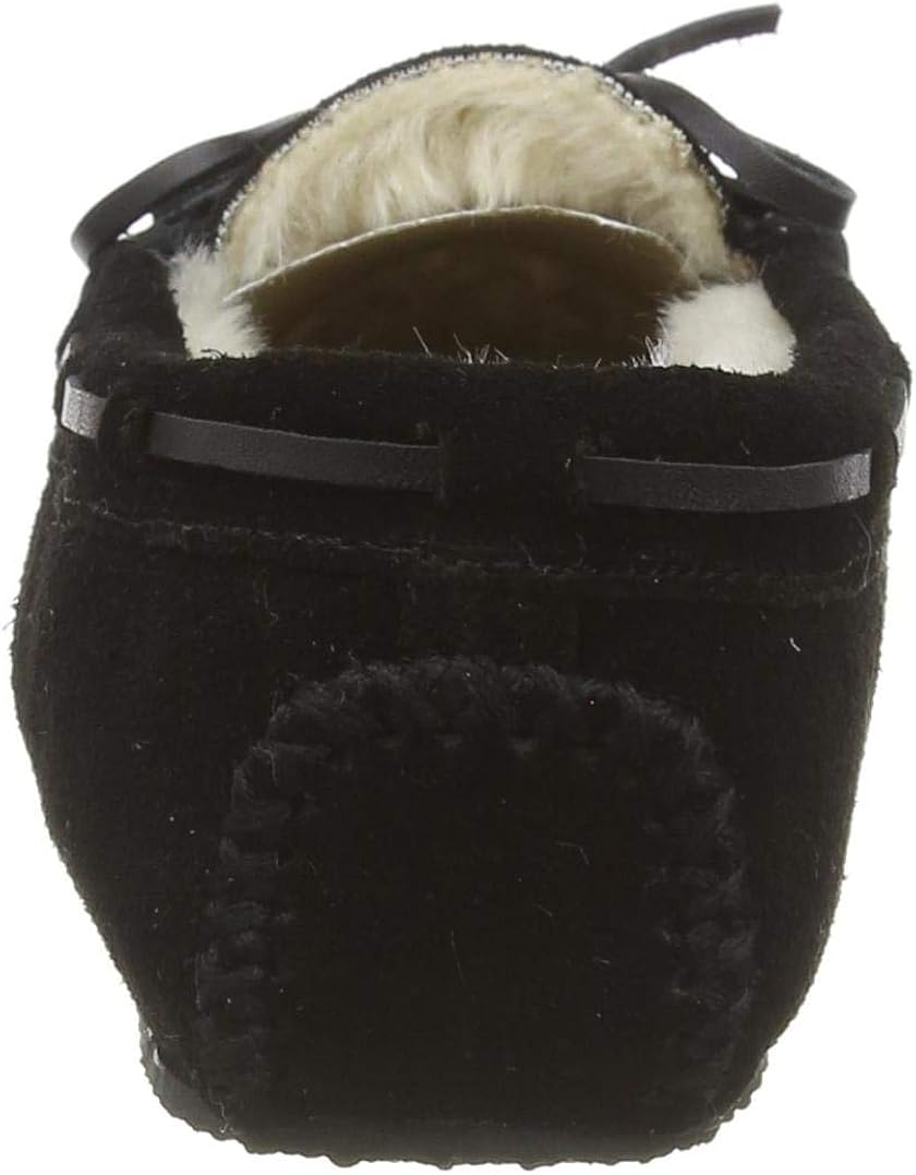 Minnetonka Women's Cally Slipper Moccasin 10 Black