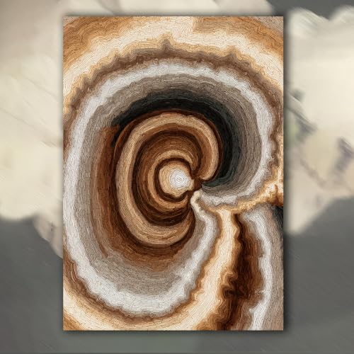 Tableau abstrait moderne pour salon chic et chambre zen aux tons neutres