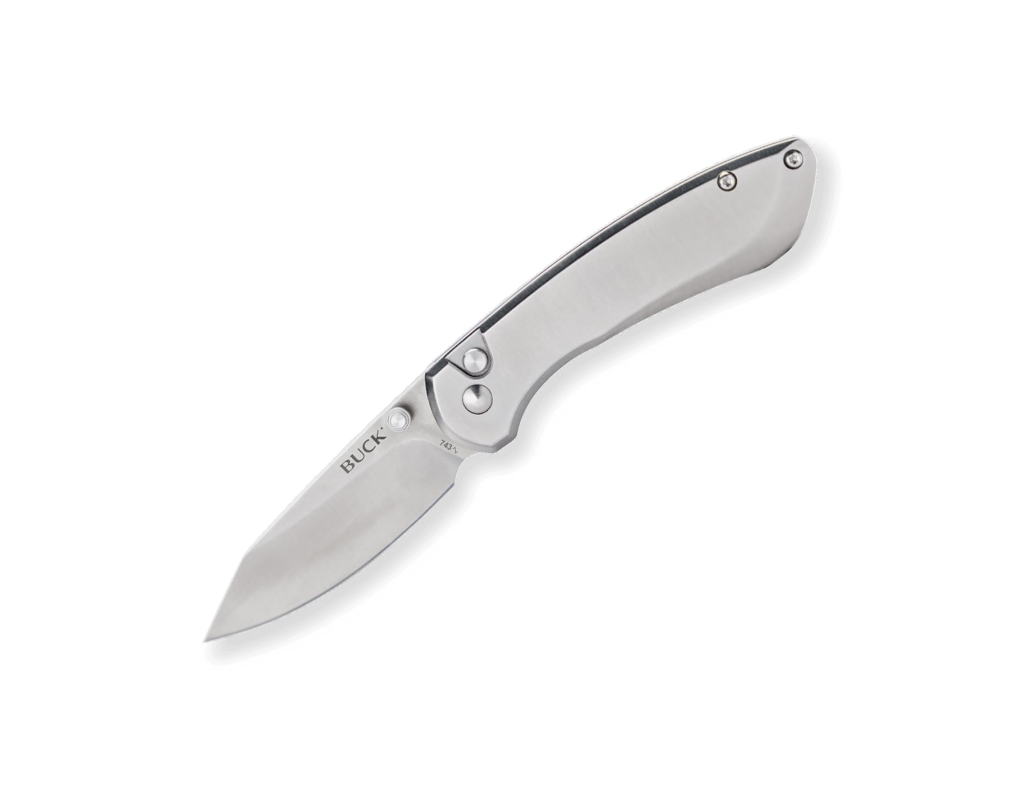 Buck Knives Sovereign Button Lock Pocket Knife (Stainless Steel, 2.63" Blade)