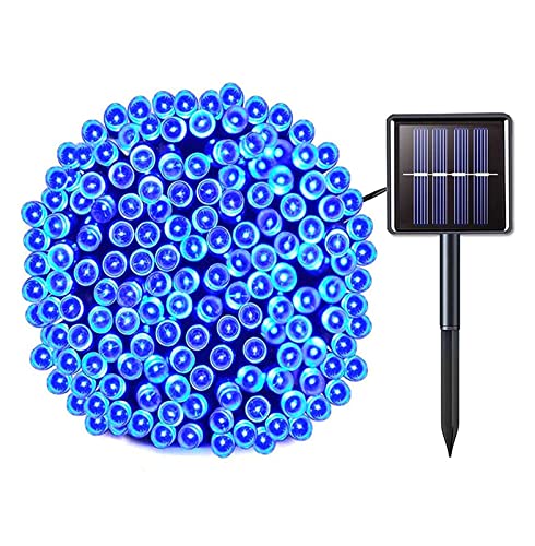 Guirlande lumineuse solaire bleue pour illuminer vos douces nuits d'été