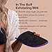 Fake Bake In The Buff Exfoliating Mitt - Washable Reusable Self Tanner Lotion, Spray or Foam Prep Glove for Buffed Tan-Ready Skin - Dead Skin Remover, Buffer, Smoother - 1 Professional Mitt