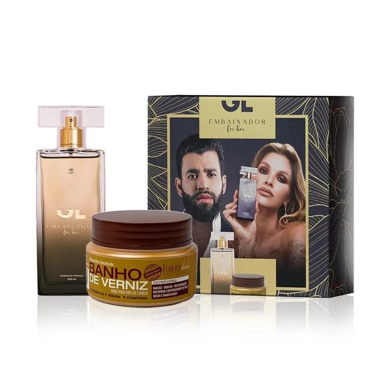 ラストセット❣️クレコス　ヘチマエッセンス1 ミルク1エッセンスヴェール1 Gusttavo Lima, Kit Perfume Embaixador For Her 100ml + Máscara