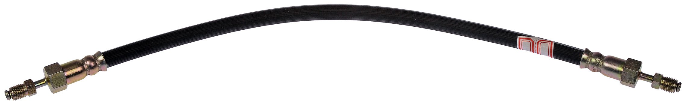 BRAKE HOSE - Brake Hydraulic Hose - Brake Hose - Brake Line - This automotive brake hydraulic hose was precision-engineered to match the fit, function and performance of the original brake hose on specific vehicles and positions to ensure safe, long-lasting durability as part of a complete brake repair. - Ford Custom 1952, Mercury Custom 1954-52, Mercury Monterey 1954-52 - Brake Hydraulic Hose - Dorman H14719 Front At Master Cylinder Brake Hydraulic Hose Compatible with Select Ford / Mercury Models