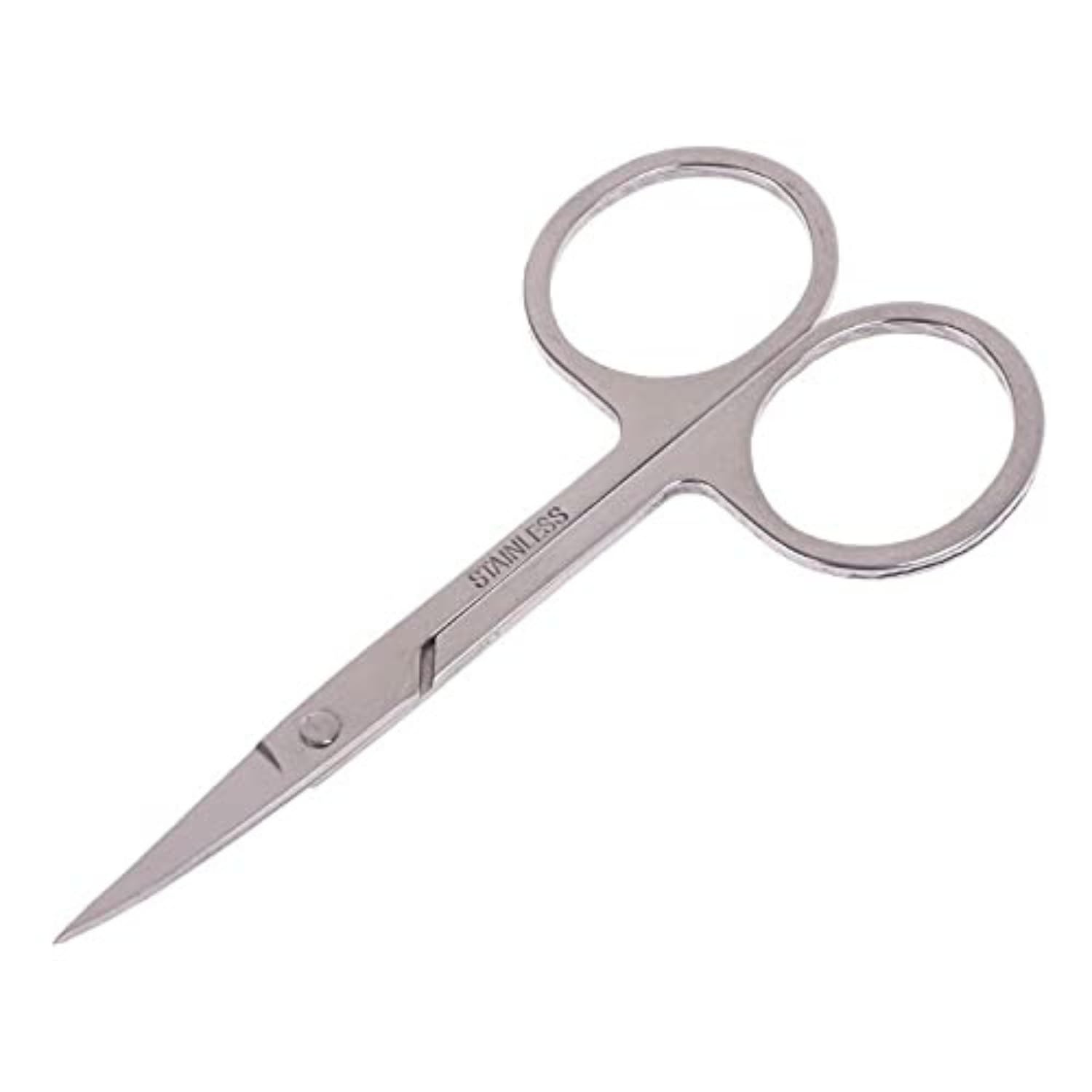 Toolbux 10PC Stainless Steel Small Scissors Set – Precision Grooming Shears for Eyebrows Nose Beard Mustache Cuticle Nail Baby Facial Hair – Travel-Friendly Silver - Image 2 thumbnail