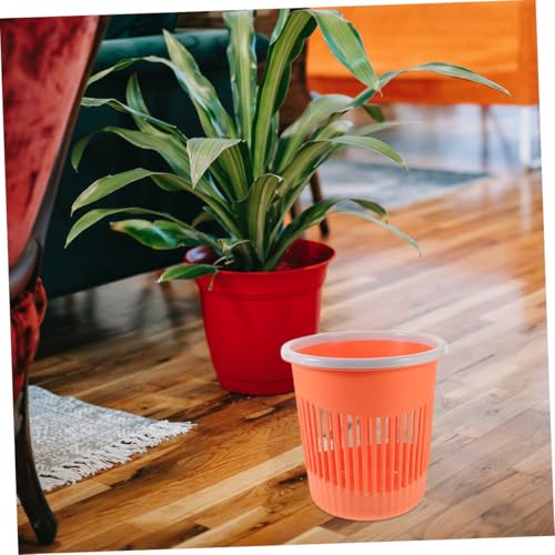 Basura rectangular de polipropileno 2 piezas naranja miniatura 2
