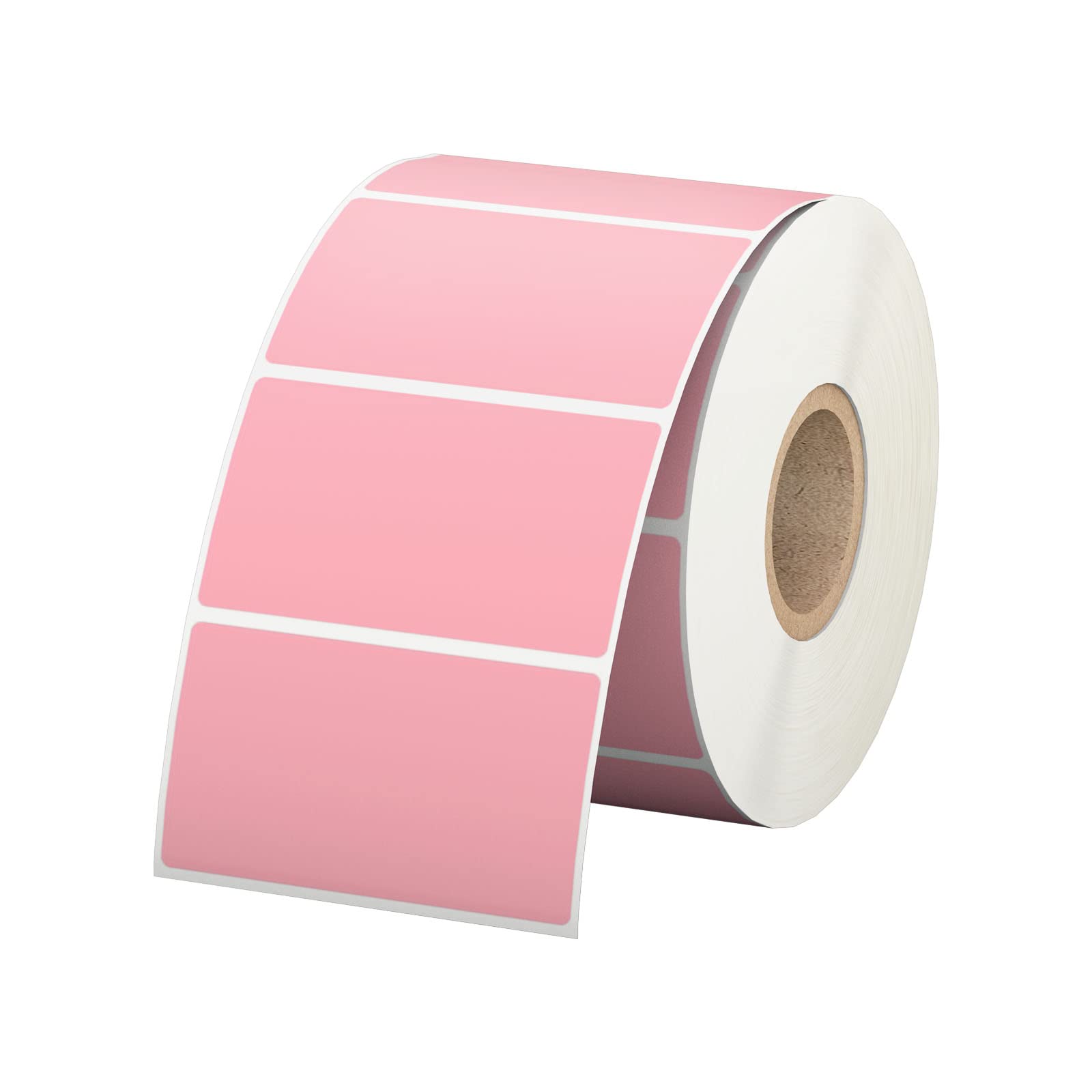 2.25" x 1.25" Pink Direct Thermal Labels, Replacement for Self-Adhesive Address Shipping Barcode Thermal Stickers, Compatible with Rollo & Zebra Thermal Label Printer(1 Roll, 1000 Labels)