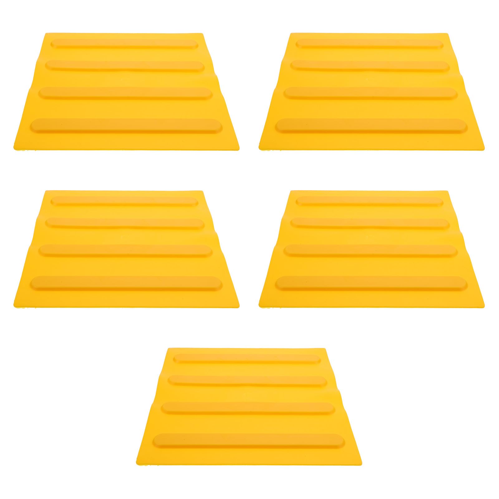 Bandes évidées briques de route aveugle en PVC orange légères 5 pièces - 8