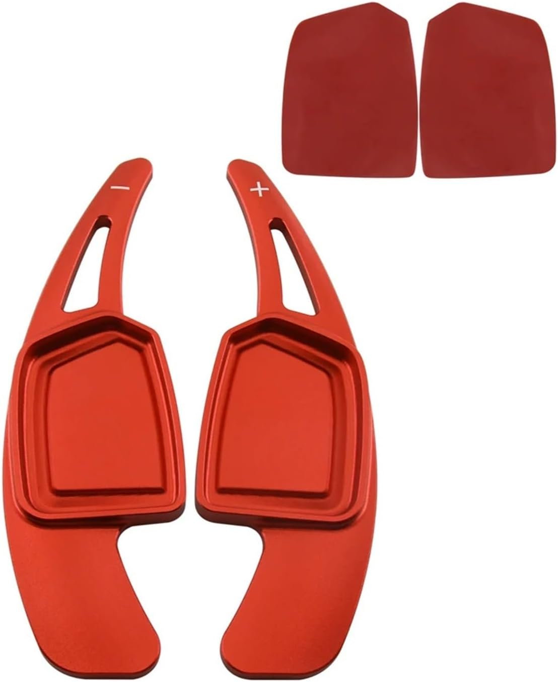Steering wheel shift paddles Q4 Sportback Fit For E-Tron F4 F4B F4N Electric 2021 2022 2023 Car Steering Wheel Paddle Shift Extension Stickers Steering wheel accessories (Color : RED 2)
