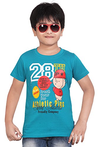 Image of dongli Printed Half Sleeve Boys Tshirt (Pack of 4)