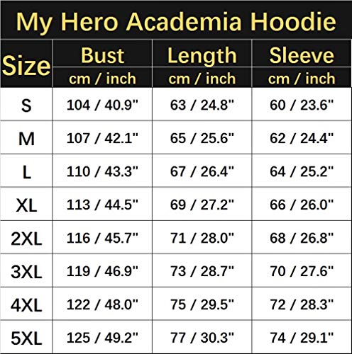 My Hero Academia Felpa con cappuccio unisex casual...