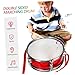 VANZACK 13-Inch Red Reflective Marching Snare Drum Set for Kids Includes Drumsticks Belt and Gloves for Beginners and Toddlers