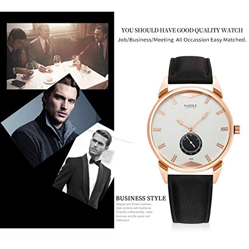 Montre-Bracelet à Quartz Hommes LULI en Cuir PU Cadran Lumineux