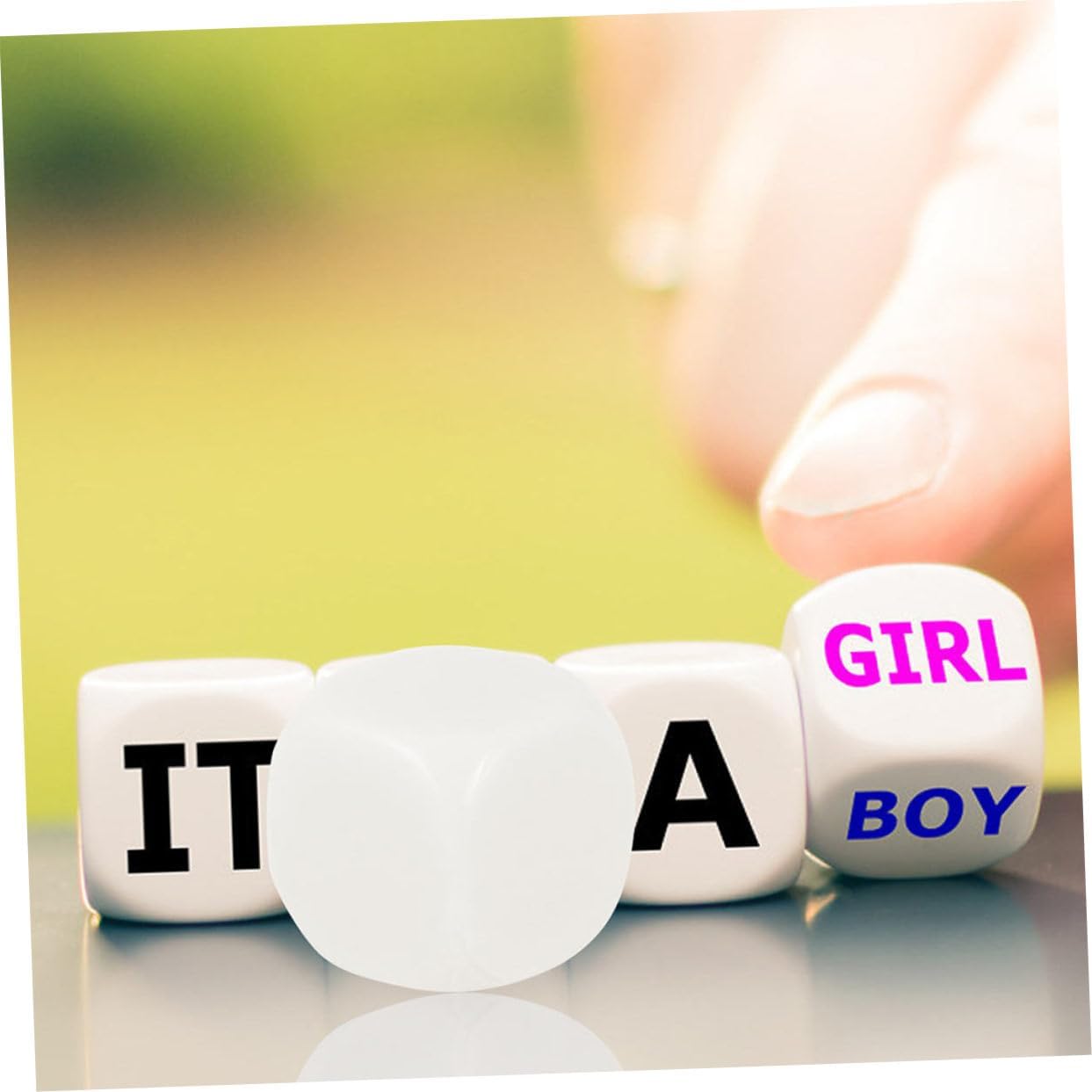 VOSAREA 180pcs Acrylic Rounded Corner Blank Dice for Projects Making and Lightweight for Family Fun and Teaching Activities