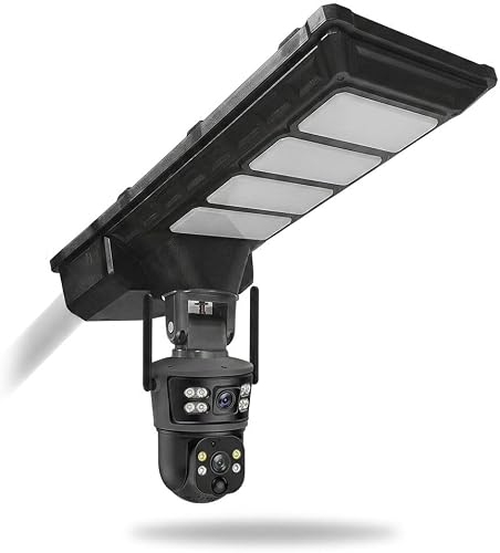 Solar Security Camera with Street Light 4G 1080P HD