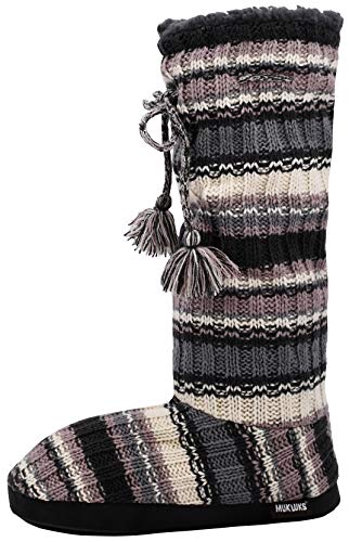 Muk Luks Women's Tall Fleece-Lined Slipper Boot