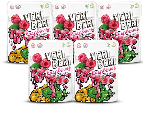 VERI BERI ���X�x���[ �i�`�������t���[�c�X�g���b�v �V�R�����̂� �����s�g�p �ۑ����E���F���E�l�H�Y���� �s�g�p �A�����Q���t���[ �W�b�p�[�t���h�C�p�b�N� 50g��5�p�b�N Raspberry