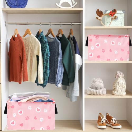 Image of Rectangular Letter Monster Truck Storage Basket with Handles, Hamper Storage Basket Collapsible Organizer Bin for Home and Kitchen Storage