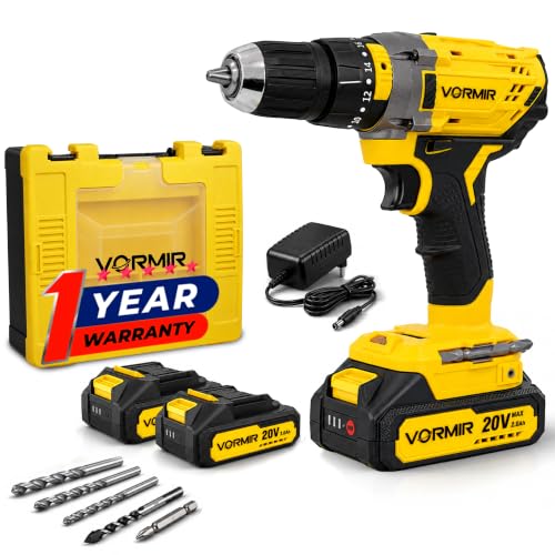 Image of IBELL VORMIR VR CD21-30 20V Max Cordless Drill Driver | 30 Nm Torque, 2 Modes (Drill & Impact), Dual Speed 0-450 /1450 RPM, 10mm Chuck,2.0Ah Li-ion 2 Batteries & Fast Charger-1 Year Warranty