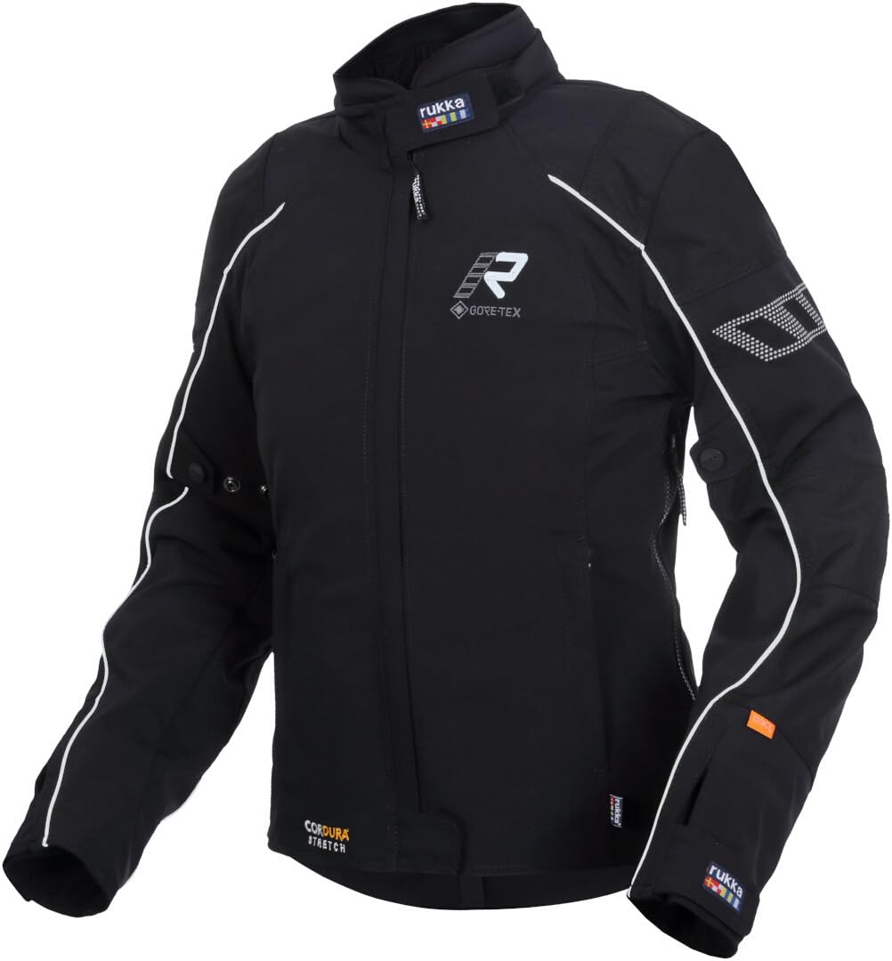 Rukka Comforina GTX Damska kurtka motocyklowa tekstylna, czarny/srebrny, 48