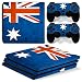 FENGLING Skin in Vinile Multicolore per Console Adesivi PS4 PRO + 2 Adesivi per Controller per PC Sticker per Sony Playstation 4 PRO Accessorio di Gioco