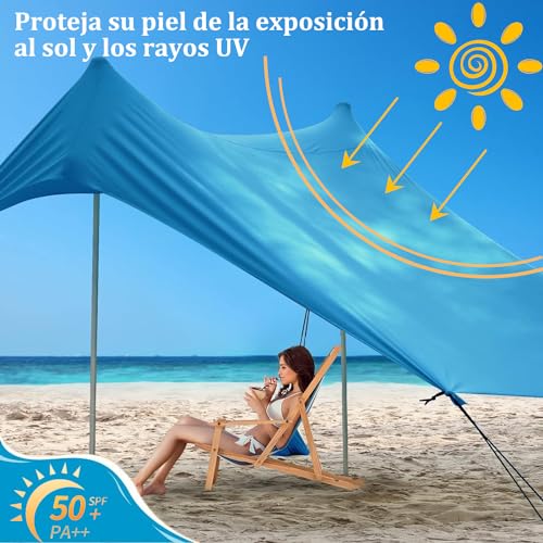 La Mejor Selección de Toldo para playa los 10 mejores. 12 Imagen adicional
