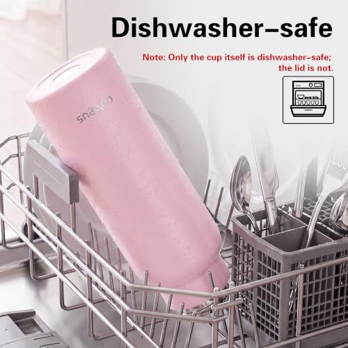 Image of GOPPUS 25 oz Insulated Water Bottle with Direct-Drink Lid,Keep Cold 24H,Leak-Proof Stainless Steel Bottle Ideal for the Gym,Travel,and Outdoor Use,Suitable for Teens and Adults（Pink）
