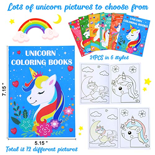 90Shine JILMART UNICORN COLORING BOOK 24Pcs Unicorn Coloring Books thumb #1