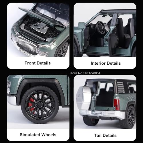 Image of Sky Tech BYD Looking up at U8 1:32 Scale Model Car Exclusive Alloy Metal Pull Back Die-cast Car Metal Pullback Toy car with Openable Doors & Light Music Best Gifts Toys Kids【Colors as Per Stock】