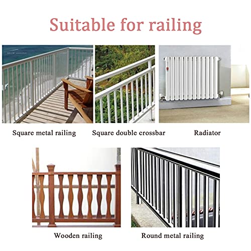 Balcony Folding Deck Table,Outdoor Bar Table For Railings,Railing Hanging Folding Adjustable Height Laptop Workbench,For Patio,Garden,Study,Bedroom,Bathroom ( Color : White , Size : 12028Cm/4711In ) #TOP4