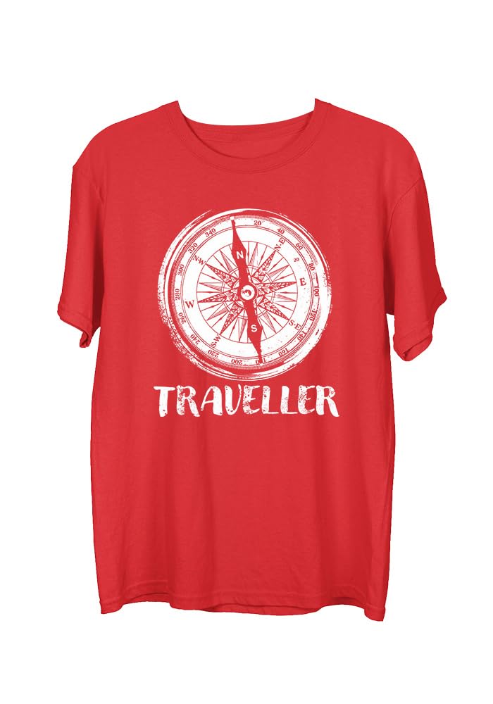 wear your opinion Men's S to 5XL Premium Combed Cotton Printed Half Sleeve T-Shirt (Design : Travel Compass)-picture-42