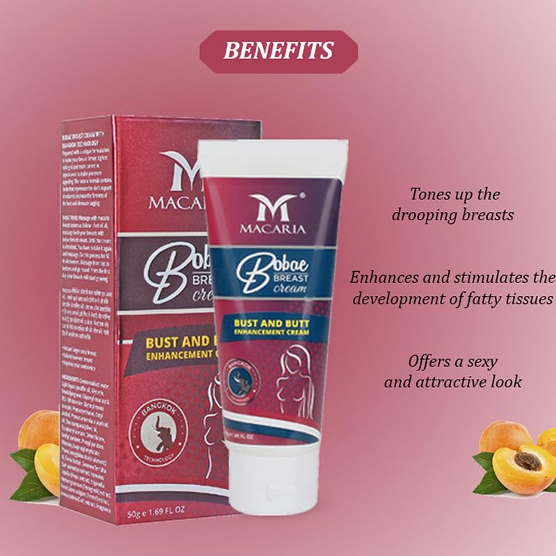 Bobae Breast Enhancement Cream – Breast Lifter – Larger, Firmer, and Fuller Breasts - All-Natural Fast tightening Breast Enlargement Cream Gel