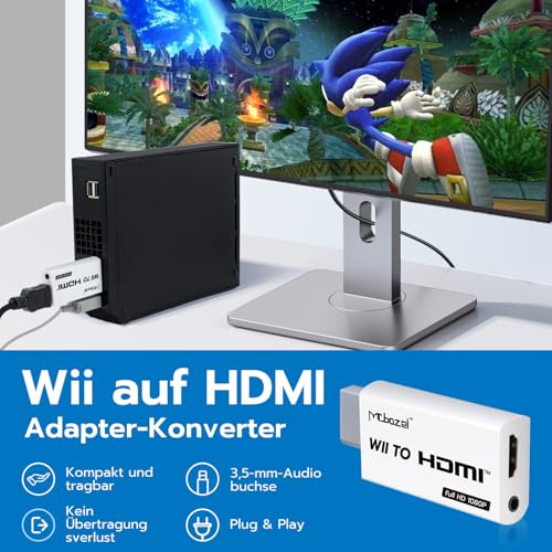 Wii zu HDMI Mcbazel Adapter für Video und Audio
