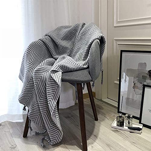 Gezellige Kabel Gebreide Gooi Deken, Zacht Licht Gewicht Warm Gezellig Bed Bank Stoel Cover Home Decoratieve Deken, 51"X 67" - Image 3