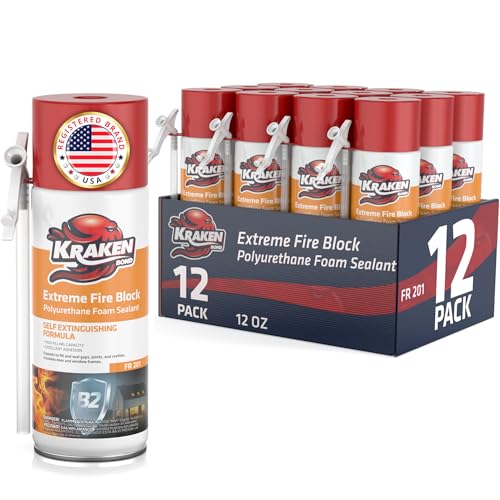 Kraken Bond Extreme Orange Fire Block Foam 12x12oz