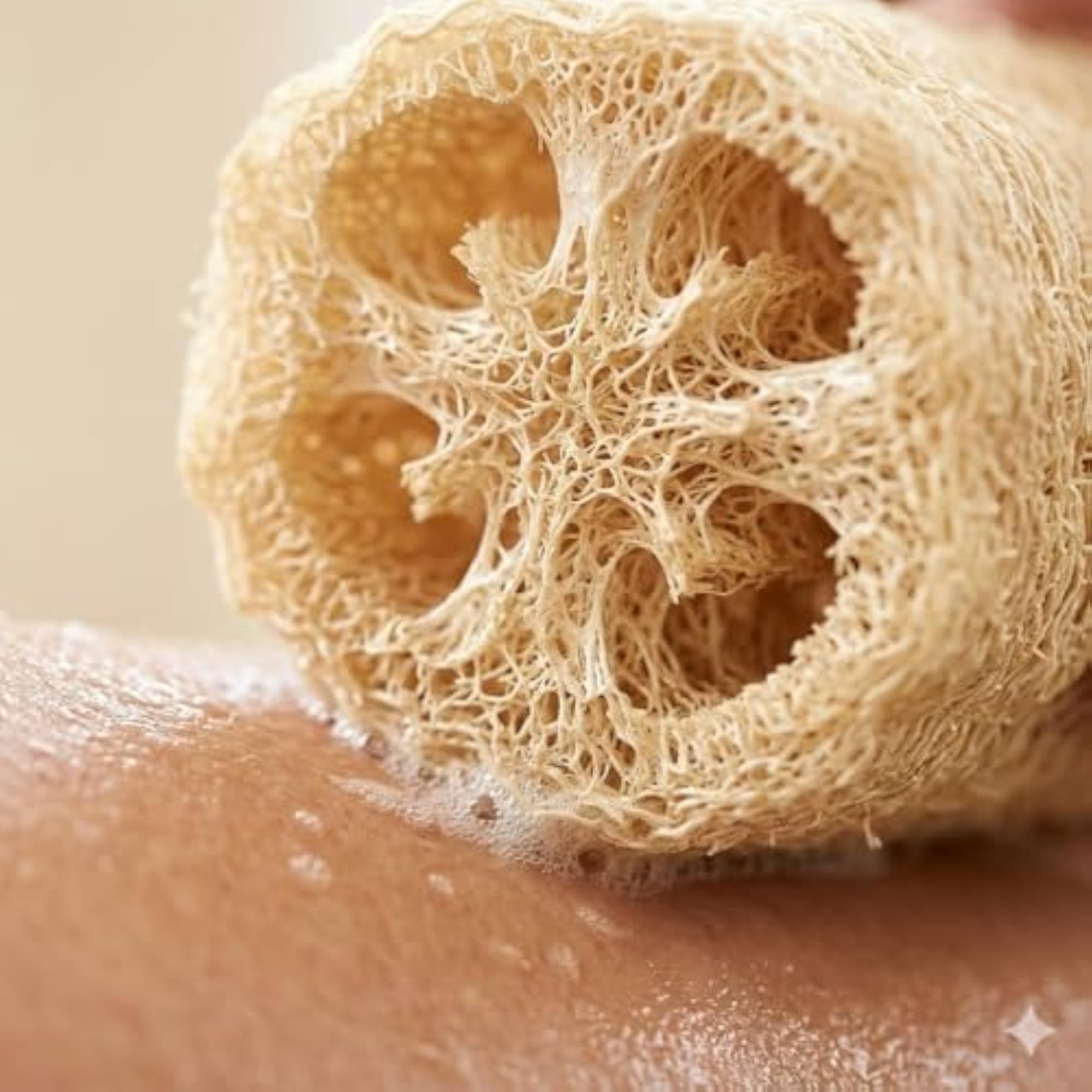Natural Loofah Sponge Body Scrubber, Pack of 5