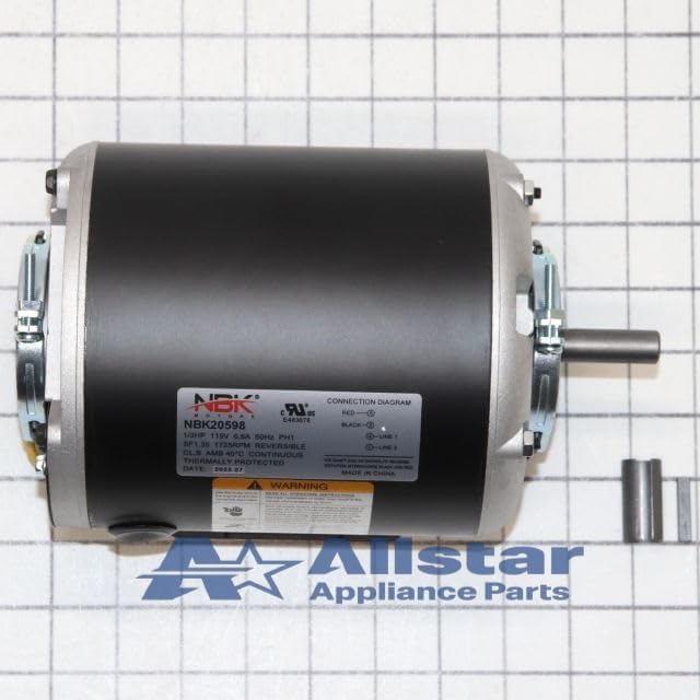 NBK-20598 FAN MOTOR (SELF COOLED) 115V, 1/3HP, 1725 RPM