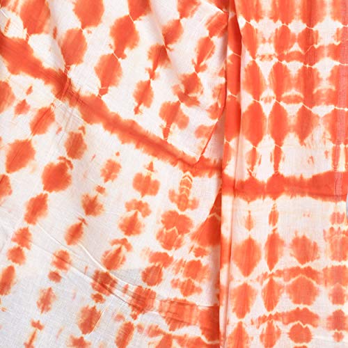 Image of Women's Pure Cotton Traditional Authentic Shibori Tie Dye Dupatta Chunni