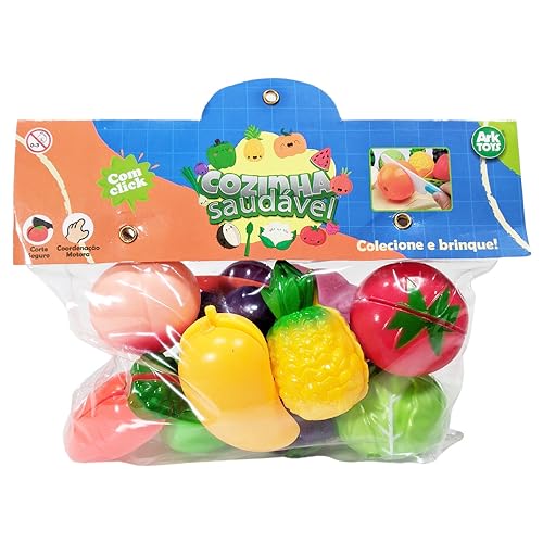 Frutinhas De Cortar Frutas E Legumes Cozinha Infantil 12 Peças Educativo Pedagógico Presente Para Cr