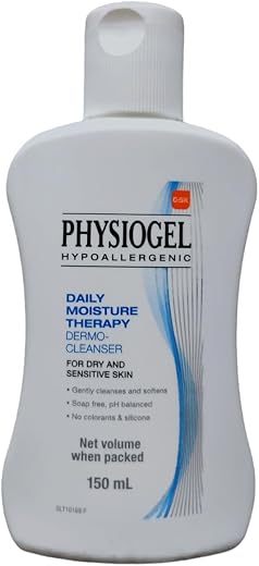 PHYSIOGEL HYPOALLERGENIC Daily Moisture Therapy Mild Dermo-Cleanser for Dry and Sensitive Skin with Moisturizing and Sooth...