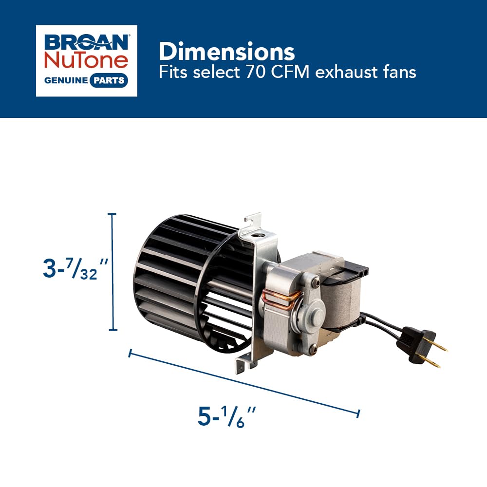 Broan S97009796 Replacement Fan Blower Assembly for Bulb Heaters product thumbnail 4