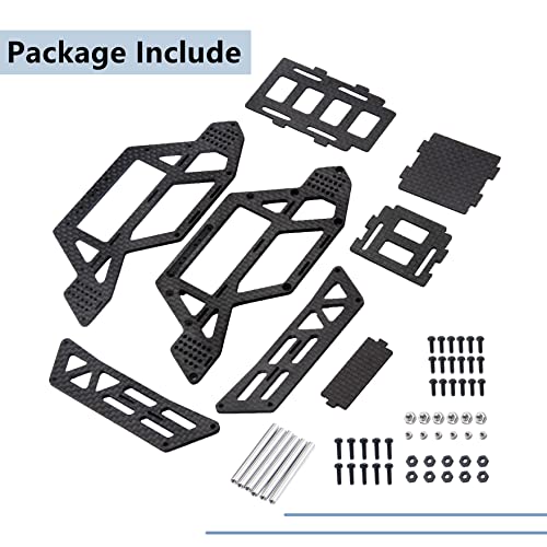Image of MORLORDY RC Carbon Fiber Chassis Frame Roll Cage Body Shell for 1 /24 RC Crawler Car SCX24 Body Upgrades AXI00001 AXI00002 AXI00004 AXI00005 AXI00006 AXI90081 Accessories