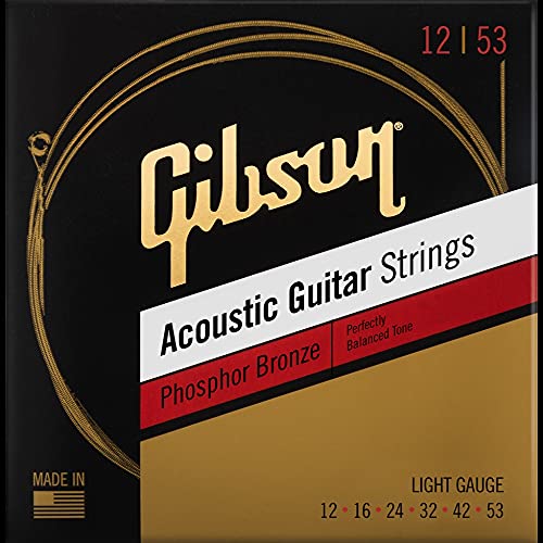 Gibson/SAG-PB12 Phosphor Bronze Acoustic Guitar Strings 12-53 Light �M�u�\��