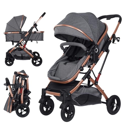 Vinteky Kombikinderwagen 2 in 1 mit Buggy, Liegeposition Reisesysteme mit...