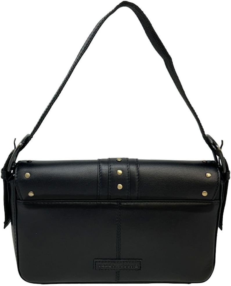 Myra Bag Western Leather Shoulder Handbag for Women - Officially Licensed Yellowstone Purse with Brass Studs