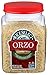 RiceSelect Orzo Rice-Shaped Pasta, Premium Non-GMO Orzo Pasta, 26.5-Ounce Jar