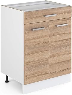 Vicco Kitchen base cabinet Raul, SonomaWhite...,