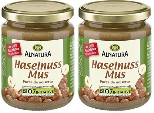 Alnatura Haselnussmus, 250 g (Packung mit 2)