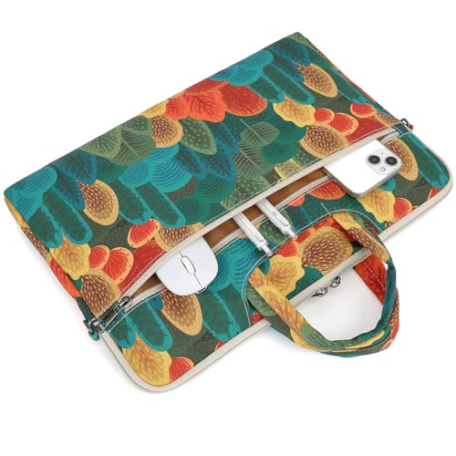 DACHEE Laptop Shoulder Bag for 15 Inch/15.6 Inch Macbook Pro (Colorful Forest(07), 15 inch/15.6 inch)