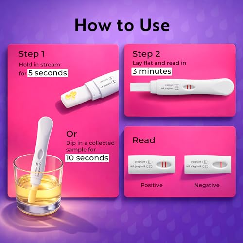 Apphia Health Early Detection Pregnancy Test Kit Midstream hCG Tests, Detects Pregnancy Up to 6 Days Before Missed Period, Easy to Read Results, Female Urinal Compatible, Made in USA (5) - Image 3