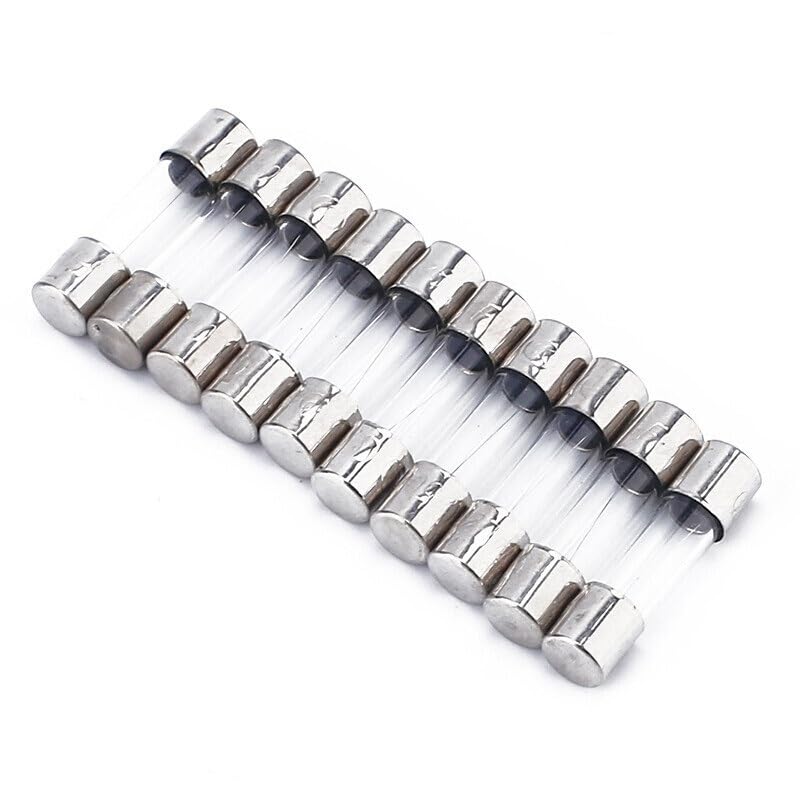 10 piezas fusibles de tubo de vidrio de acción rápida 5x20mm y 6x30mm 250V 5A miniatura 1
